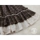 Miss Point Rose Doll 3.0 Check High Waist Corset Skirt(Reservation/Full Payment Without Shipping)